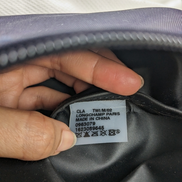 Longchamp Le Pliage type "M" modele Depose medium bilberry purple tote - Picture 5 of 9